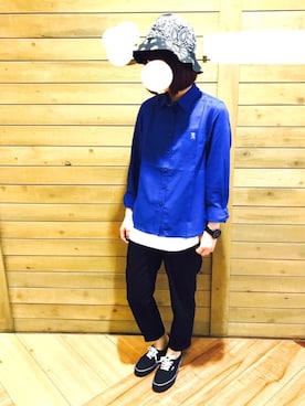「GIORDANO」｜ばななさん（レディース・159cm）の夏コーディネート