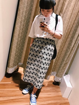 「VISION（ヴィジョン）のアイテム（トップス）」を使った、さ。さん（レディース・147cm）の夏コーディネート