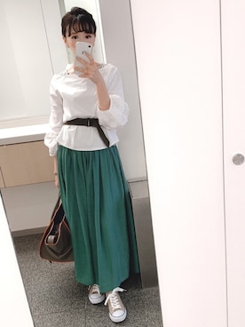 「コンバース風」｜taroさん（レディース・159cm）の夏コーディネート