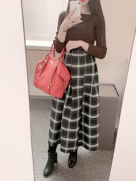 「アダムエロペ」｜「アイテム（ブーツ）」を使った、taroさん（レディース・157cm）の秋コーディネート