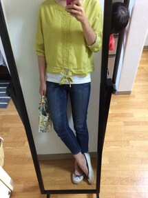 NATURAL BEAUTY BASIC | 黄色ブラウス(シャツ/ブラウス)