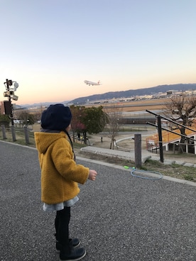 「NET（ネット）のアイテム（帽子）」を使った、Ramさん（キッズ・100cm）の春コーディネート