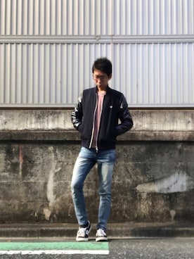 「united arrows」｜「アイテム（ブルゾン）」を使った、Yujinさん（メンズ・170cm）の冬コーディネート