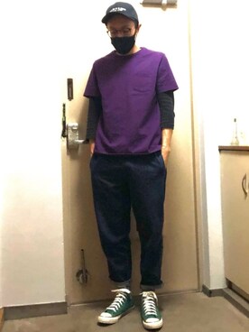 デニムパンツを使った コンバース ハイカット のメンズ人気ファッションコーディネート Wear