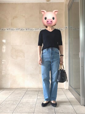 「Mode et Jacomo（モードエジャコモ）のアイテム（パンプス）」を使った、酢豚さん（レディース・158cm）の夏コーディネート