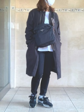 「BAD（バッド）のアイテム（ジャケット/アウター）」を使った、酢豚さん（レディース・158cm）の春コーディネート