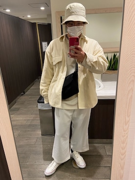 「KANGOL（カンゴール）のアイテム（スウェット）」を使った、Tsukyaさん（メンズ・172cm）の冬コーディネート