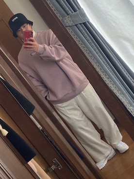 「AIR MAX」｜「アイテム（スウェット）」を使った、Tsukyaさん（メンズ・172cm）の春コーディネート