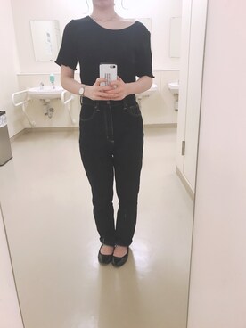 「Daniel Wellington（ダニエルウェリントン）の販売終了クラシックペティット アッシュフィールド32mm（アナログ腕時計）」を使った、nao。さん（レディース・156cm）の春コーディネート