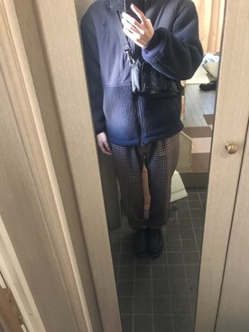 「THE NORTH FACE（ザノースフェイス）のアイテム（ジャケット/アウター、ブルー系）」を使った、ほりさん（メンズ・166cm）の冬コーディネート
