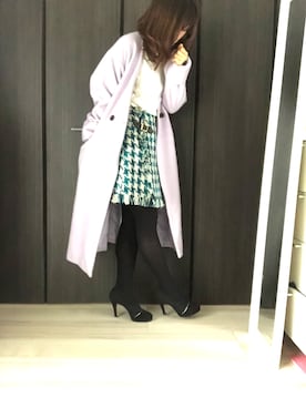 「ESPERANZA（エスペランサ）のアイテム（ブーティ）」を使った、maami☆さん（レディース・153cm）の冬コーディネート