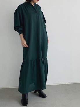 「A part by（アパートバイ）のアイテム（シャツワンピース）」を使った、kahoさん（レディース・156cm）の夏コーディネート