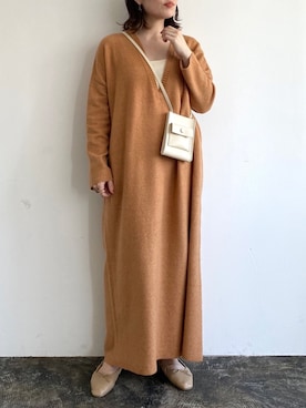 「アパートバイローリーズ」｜「アイテム（キャミソール）」を使った、kahoさん（レディース・156cm）の秋コーディネート