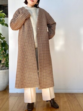 「アパートバイローリーズ」｜「アイテム（その他アウター）」を使った、kahoさん（レディース・156cm）の秋コーディネート