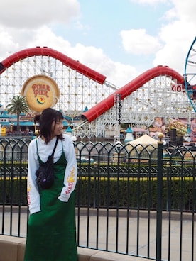 「ノースフェイス」｜３さん（レディース・152cm）の春コーディネート