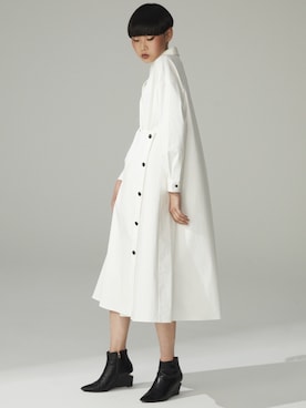 「アイテム（シャツワンピース）」を使った、CIROIさん（レディース・170cm）の秋コーディネート