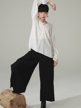 「CIROI（シロイ）のアイテム」を使った、CIROIさん（レディース・170cm）の秋コーディネート