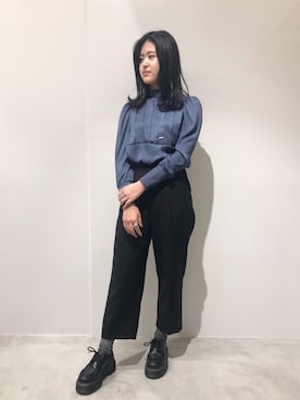 「CIROI（シロイ）のアイテム」を使った、CIROIさん（レディース・163cm）の秋コーディネート