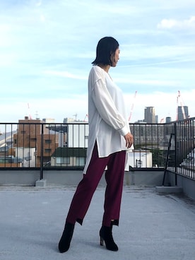 「CIROI（シロイ）のアイテム」を使った、CIROIさん（レディース・162cm）の秋コーディネート