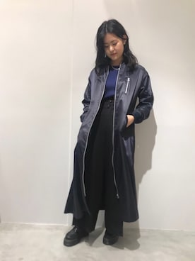 「pants」｜「アイテム（MA-1）」を使った、CIROIさん（レディース・163cm）の秋コーディネート