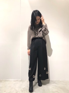 「CIROI（シロイ）のアイテム」を使った、CIROIさん（レディース・163cm）の秋コーディネート