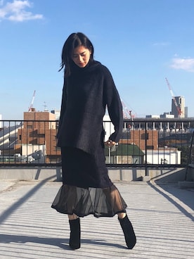 「CIROI（シロイ）のアイテム」を使った、CIROIさん（レディース・162cm）の秋コーディネート