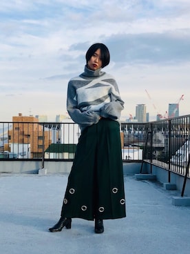 「CIROI（シロイ）のアイテム」を使った、CIROIさん（レディース・163cm）の冬コーディネート