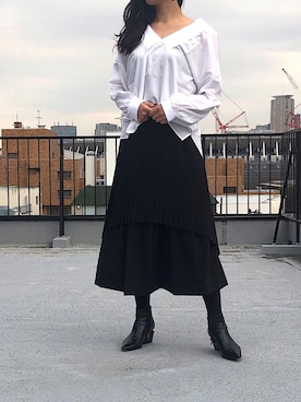 「CIROI（シロイ）のアイテム」を使った、CIROIさん（レディース・163cm）の冬コーディネート