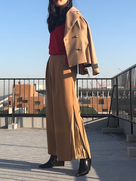 「CIROI（シロイ）のアイテム」を使った、CIROIさん（レディース・163cm）の冬コーディネート