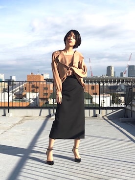 「CIROI（シロイ）のアイテム」を使った、CIROIさん（レディース・163cm）の春コーディネート