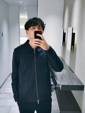 「COS（コス）のアイテム（ブルゾン）」を使った、hironica2さん（メンズ・173cm）の秋コーディネート