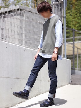 みんみんさん（メンズ・173cm）の春コーディネート