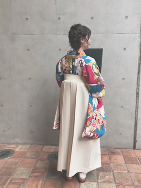 「卒業袴」｜アカネさん（レディース・152cm）の秋コーディネート