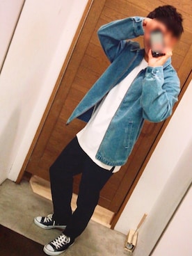「Dickies（ディッキーズ）のアイテム（その他アウター）」を使った、Kouさん（メンズ・168cm）の秋コーディネート