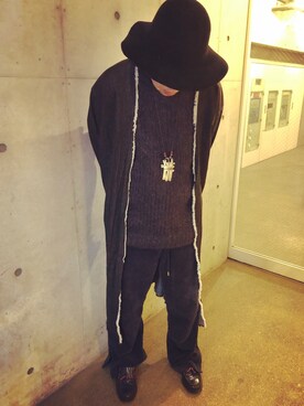 「CIPPY CRAZY HORSE（シピークレイジーホース）のアイテム」を使った、U.M.E.さん（メンズ・177cm）の秋コーディネート