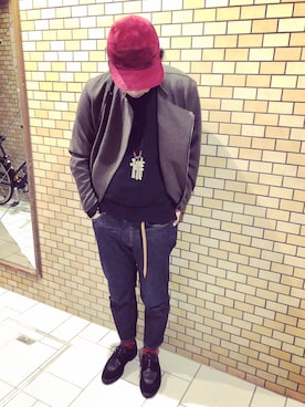 「nonnative（ノンネイティブ）のアイテム（ニット/セーター）」を使った、U.M.E.さん（メンズ・177cm）の秋コーディネート