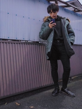 Right-on よしきさん(メンズ・175cm)の冬コーディネート