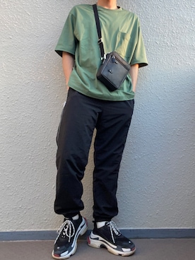 「STUDIO SEVEN（スタジオ セブン）のアイテム（パンツ）」を使った、Right-on  よしきさん（メンズ・175cm）の夏コーディネート