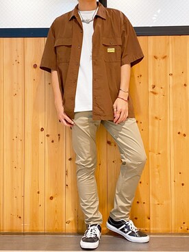 「SMITH'S（スミス）のアイテム（トップス）」を使った、Right-on  よしきさん（メンズ・175cm）の夏コーディネート