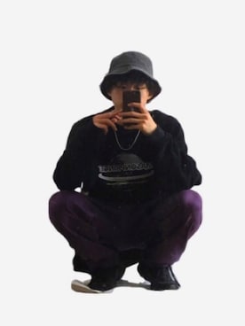 「MASONPRINCE（メイソンプリンス）のアイテム（スウェット）」を使った、ナスさん（メンズ・178cm）の春コーディネート