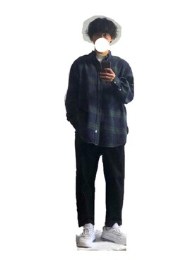 「POLO RALPH LAUREN（ポロ ラルフ ローレン）のアイテム（シャツ/ブラウス、グリーン系）」を使った、ナスさん（メンズ・178cm）の春コーディネート