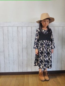 「アイテム（キャミソール）」を使った、yuuu_soooさん（キッズ・110cm）の秋コーディネート