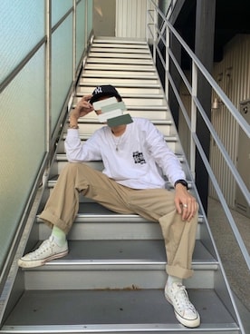 「shei shei co LTD（シェイシェイシーオーエルティディ）のアイテム」を使った、N.さん（メンズ・173cm）の秋コーディネート