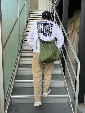 「shei shei co LTD（シェイシェイシーオーエルティディ）のアイテム」を使った、N.さん（メンズ・173cm）の秋コーディネート
