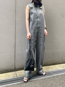 「SALON adam et rope'（サロン アダム エ ロペ）のアイテム（サロペット/オーバーオール）」を使った、yukiさん（レディース・160cm）の春コーディネート