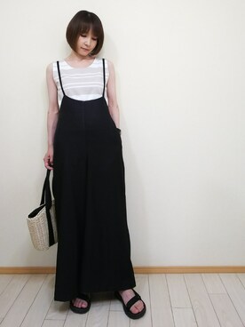 「M.deux（エムドゥ）のアイテム（トップス）」を使った、37℃さん（レディース・153cm）の夏コーディネート