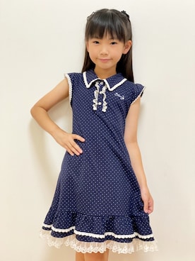 「axes femme（アクシーズファム）のアイテム」を使った、Nanaさん（キッズ・125cm）の春コーディネート