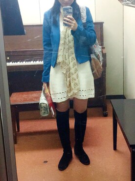 「Abercrombie&Fitch（アバークロンビーアンドフィッチ）のアイテム（ワンピース/ドレス）」を使った、Bearwenさん（レディース・160cm）の秋コーディネート