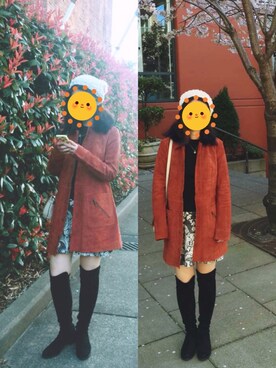 「FOREVER 21」｜「アイテム（トレンチコート）」を使った、Bearwenさん（レディース・160cm）の秋コーディネート