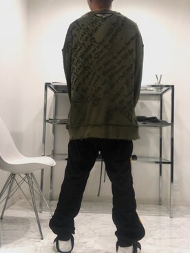 「アーミー」｜「アイテム（スウェット）」を使った、as isさん（メンズ・172cm）の秋コーディネート
